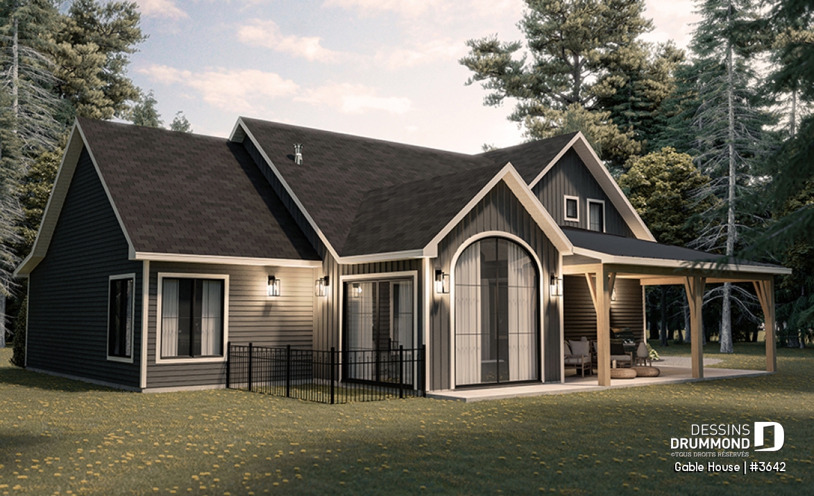 Vue arrière - MODÈLE DE BASE - Gable House