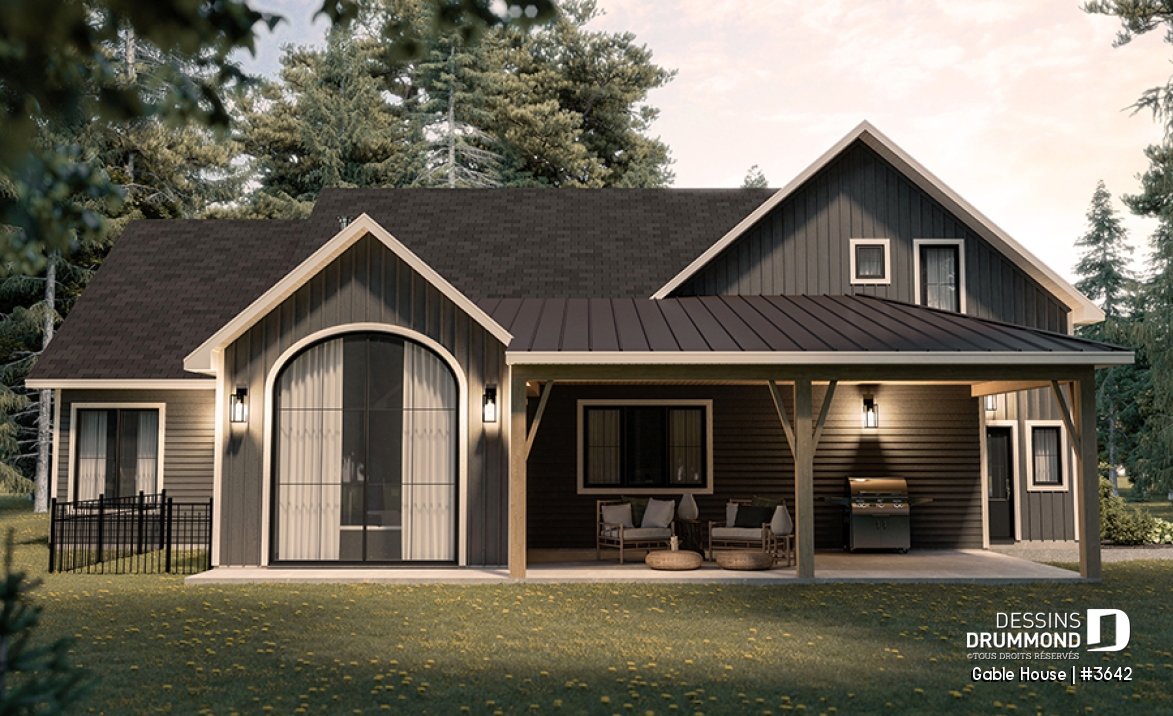 Vue arrière - MODÈLE DE BASE - Gable House