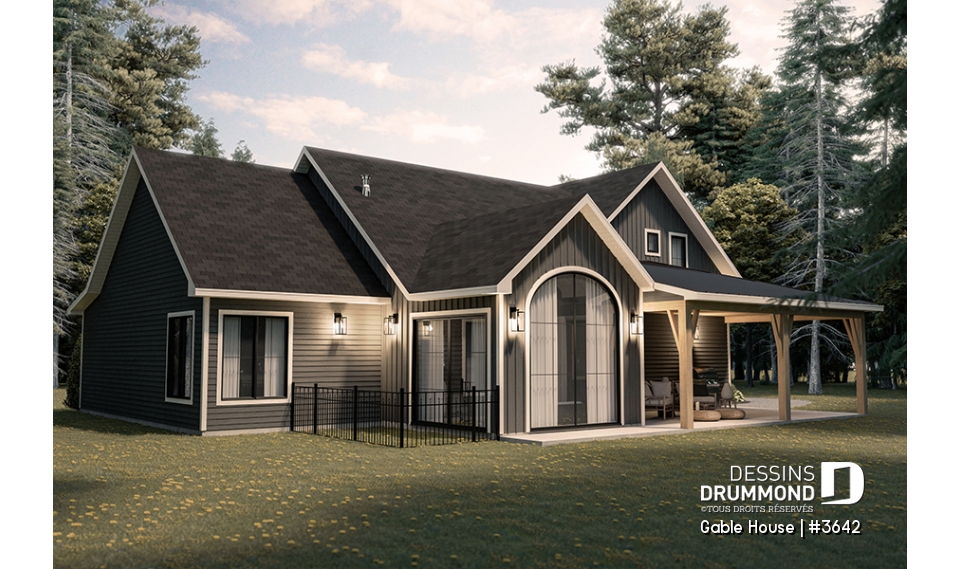 Vue arrière - MODÈLE DE BASE - Gable House