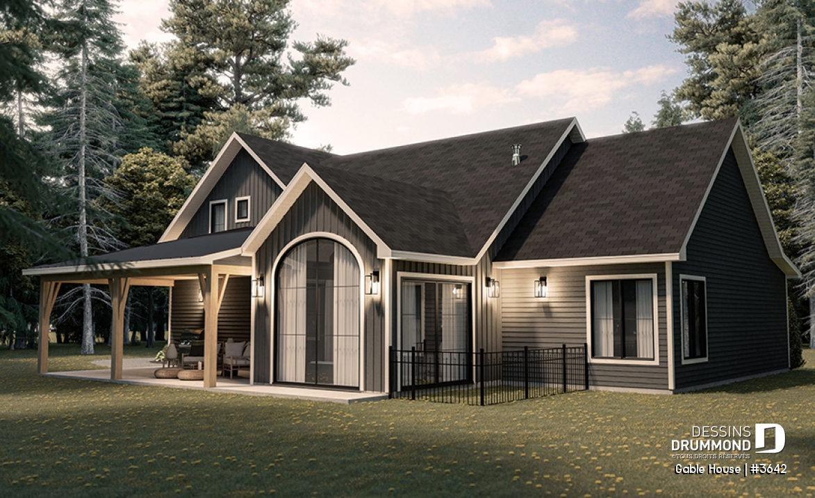 Vue arrière - MODÈLE DE BASE - Gable House