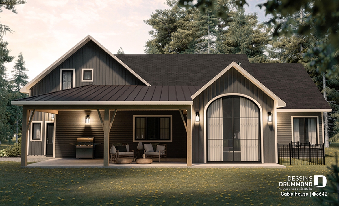 Vue arrière - MODÈLE DE BASE - Gable House