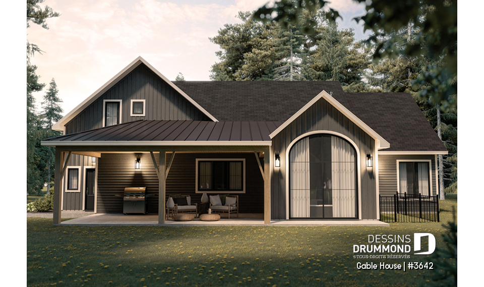 Vue arrière - MODÈLE DE BASE - Gable House