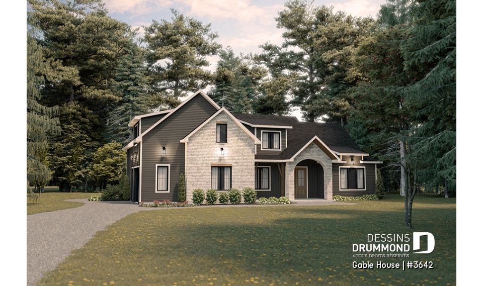 Vue avant - MODÈLE DE BASE - Gable House