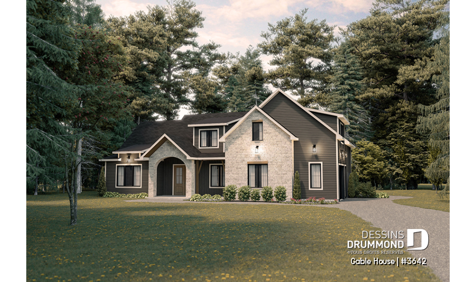 Vue avant - MODÈLE DE BASE - Gable House