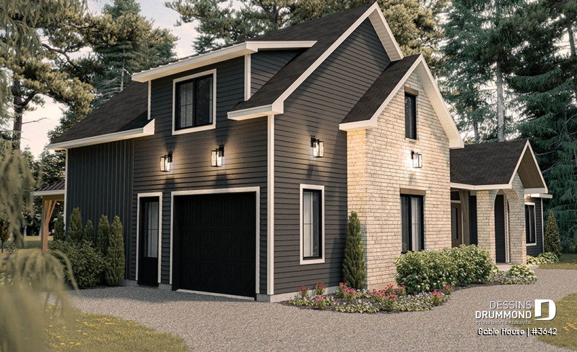 Vue gauche - Gable House