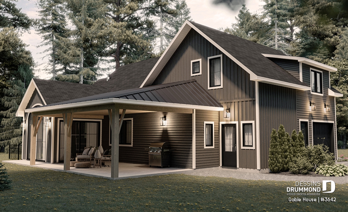 Vue gauche - Gable House