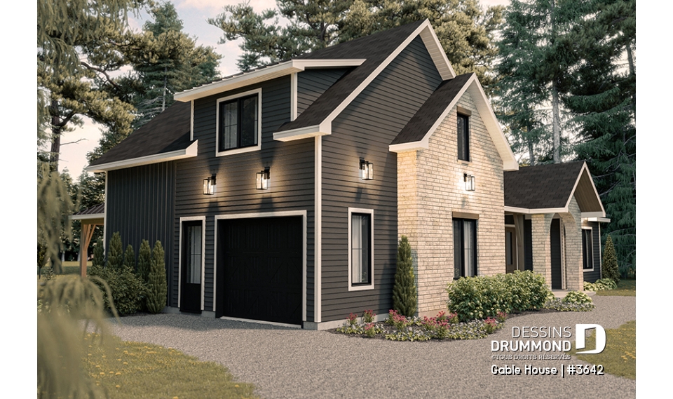 Vue gauche - Gable House