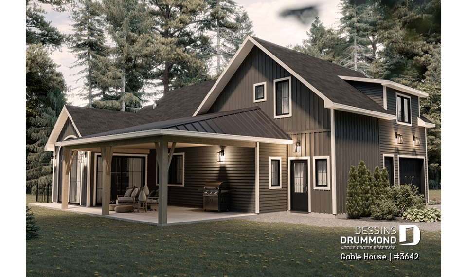 Vue gauche - Gable House