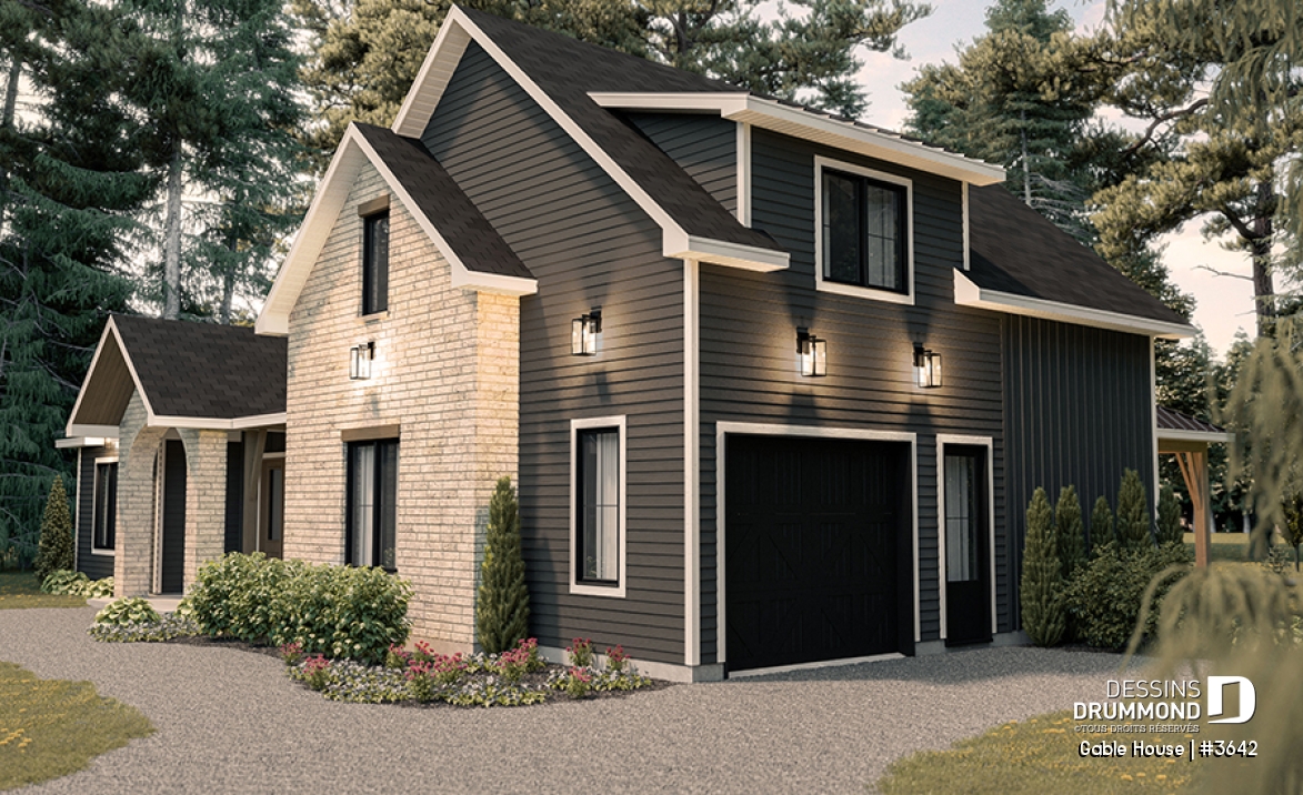 Vue gauche - Gable House