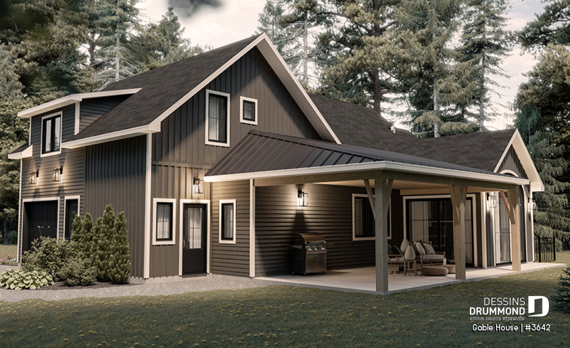 Vue gauche - Gable House