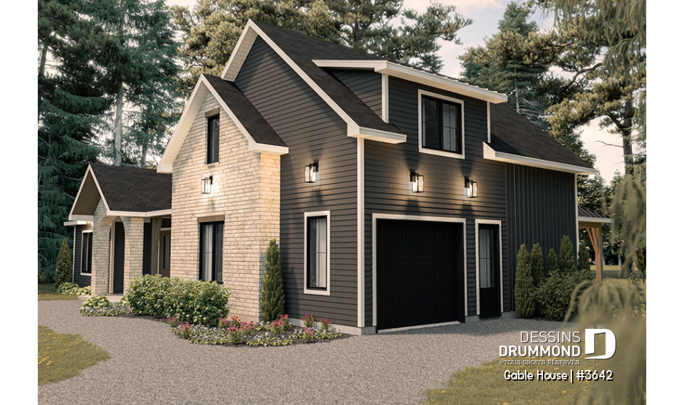 Vue gauche - Gable House