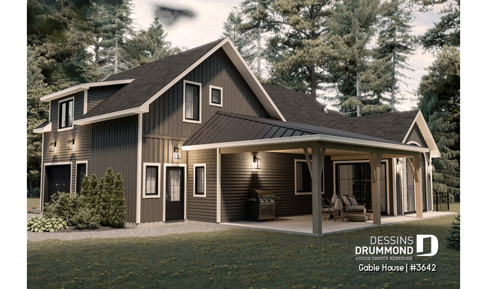 Vue gauche - Gable House