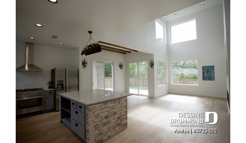 Photo Cuisine du plan de maison unifamiliale 3723-DJG Photo Cuisine - Azalée