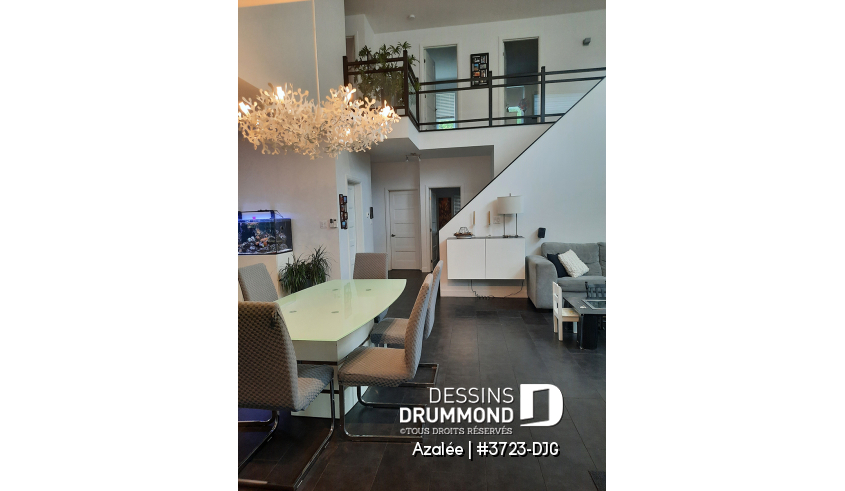 Photo Salle à manger du plan de maison unifamiliale 3723-DJG Photo Salle à manger - Azalée