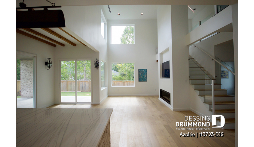 Photo Salon du plan de maison unifamiliale 3723-DJG Photo Salon - Azalée