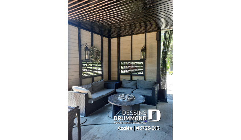 Photo Terrasse du plan de maison unifamiliale 3723-DJG Photo Terrasse - Azalée