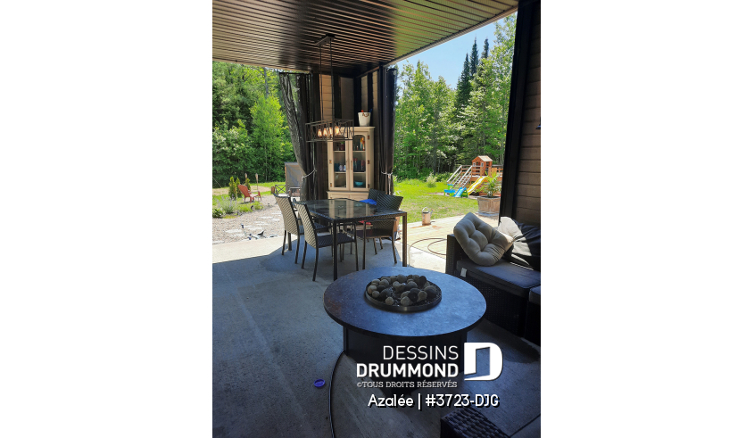 Photo Terrasse du plan de maison unifamiliale 3723-DJG Photo Terrasse - Azalée