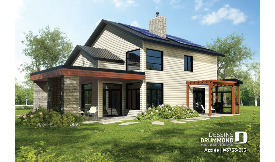 Vue arrière - MODÈLE DE BASE - Azalée