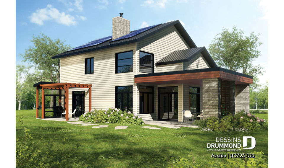 Vue arrière - MODÈLE DE BASE - Azalée