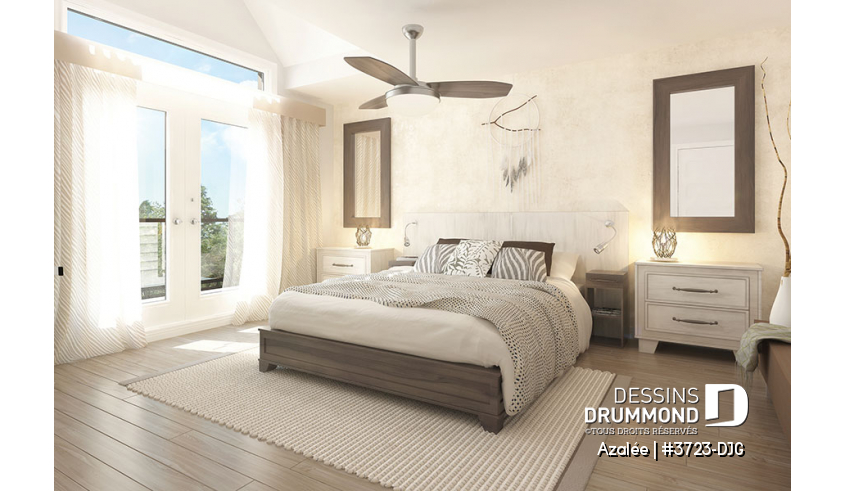 Vue intérieure du plan de maison unifamiliale 3723-DJG Vue intérieure - Azalée