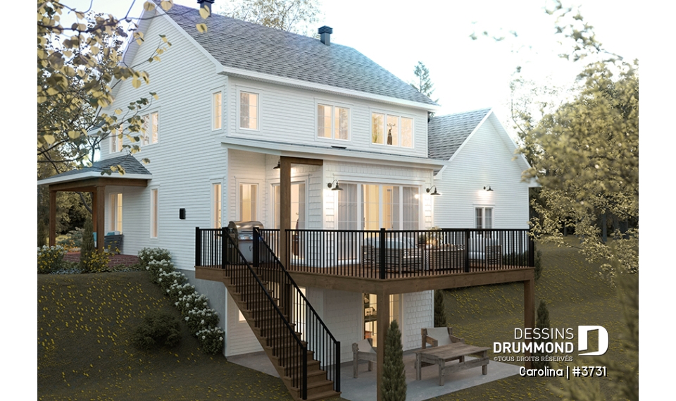 Vue arrière - MODÈLE DE BASE - Carolina