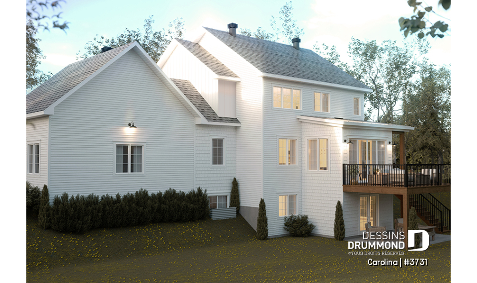 Vue arrière - MODÈLE DE BASE - Carolina