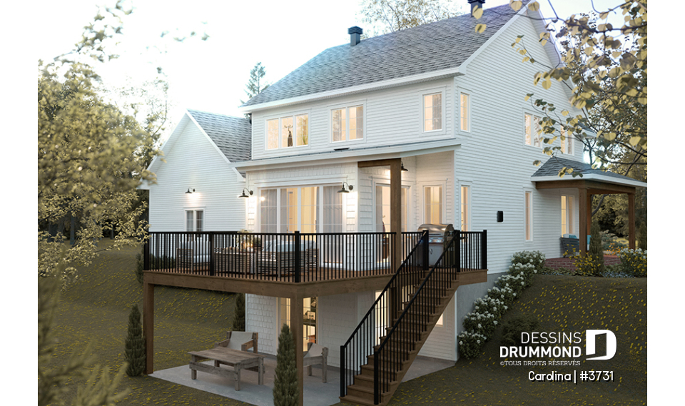 Vue arrière - MODÈLE DE BASE - Carolina