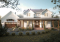 Vue avant - MODÈLE DE BASE - Modèle de grande Farmhouse à étage, avec garage double et 4 à 6 chambres, rez-de-jardin aménagé - Carolina
