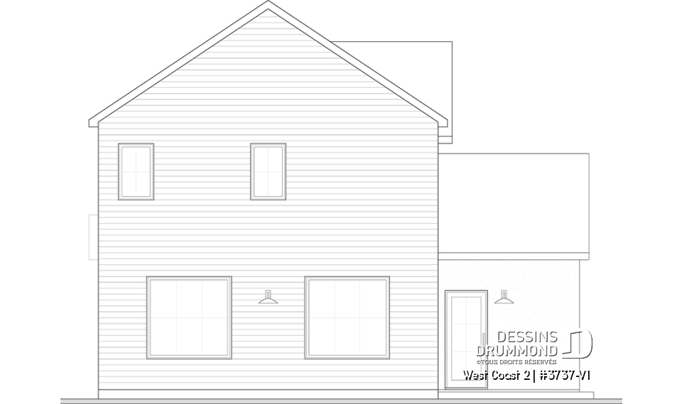 Élévation arrière - West Coast 2
