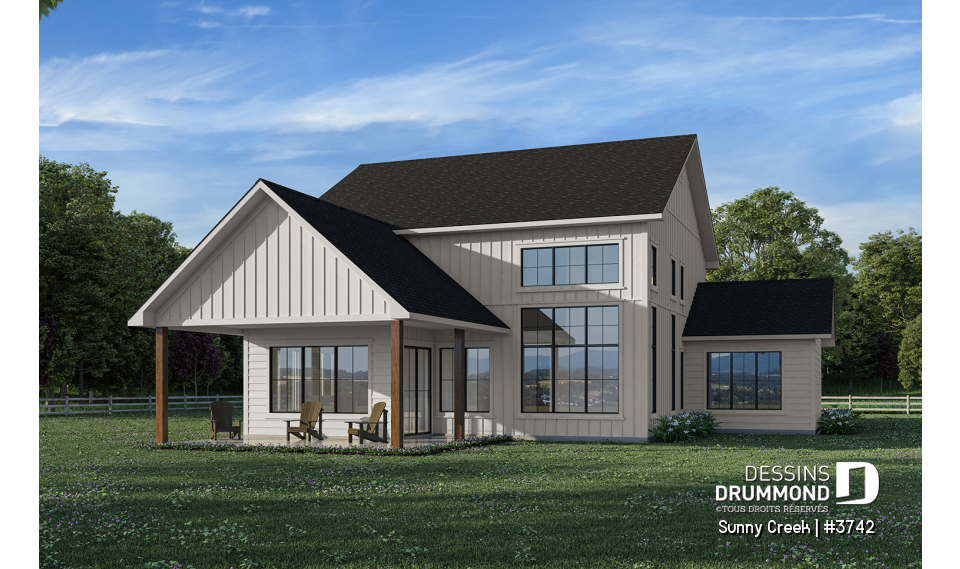 Vue arrière - MODÈLE DE BASE - Sunny Creek