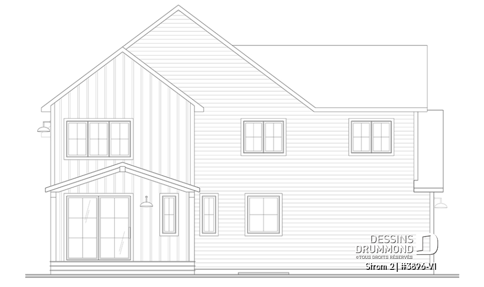 Élévation arrière - Strom 2