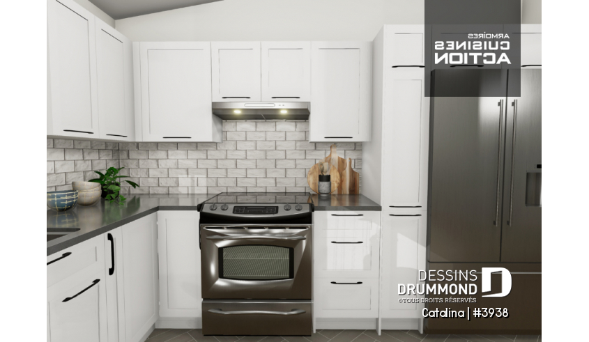 Vue intérieure du plan de maison unifamiliale 3938 Vue intérieure - Catalina