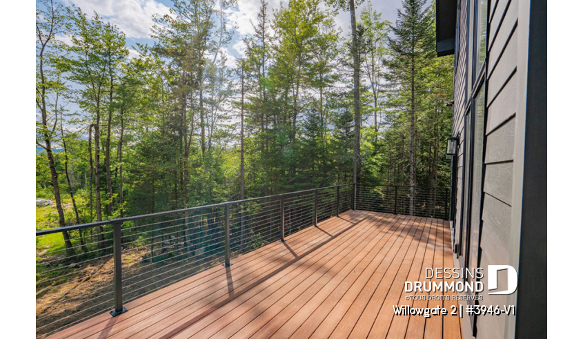Photo Balcon du plan de maison unifamiliale 3946-V1 Photo Balcon - Willowgate 2