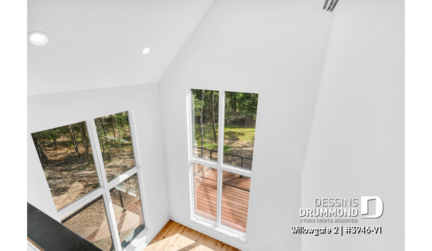 Photo Salle de séjour du plan de maison unifamiliale 3946-V1 Photo Salle de séjour - Willowgate 2