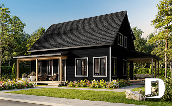 Vue avant - MODÈLE DE BASE - Farmhouse aménagée sur 3 étages, 5 chambres et 2 salles de séjour, parfait pour familles - Beauséjour 5