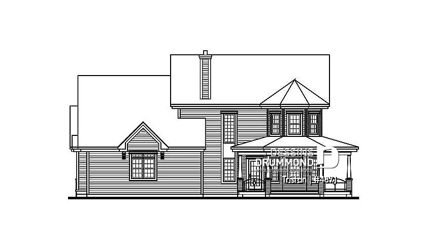 Élévation arrière - Tristan