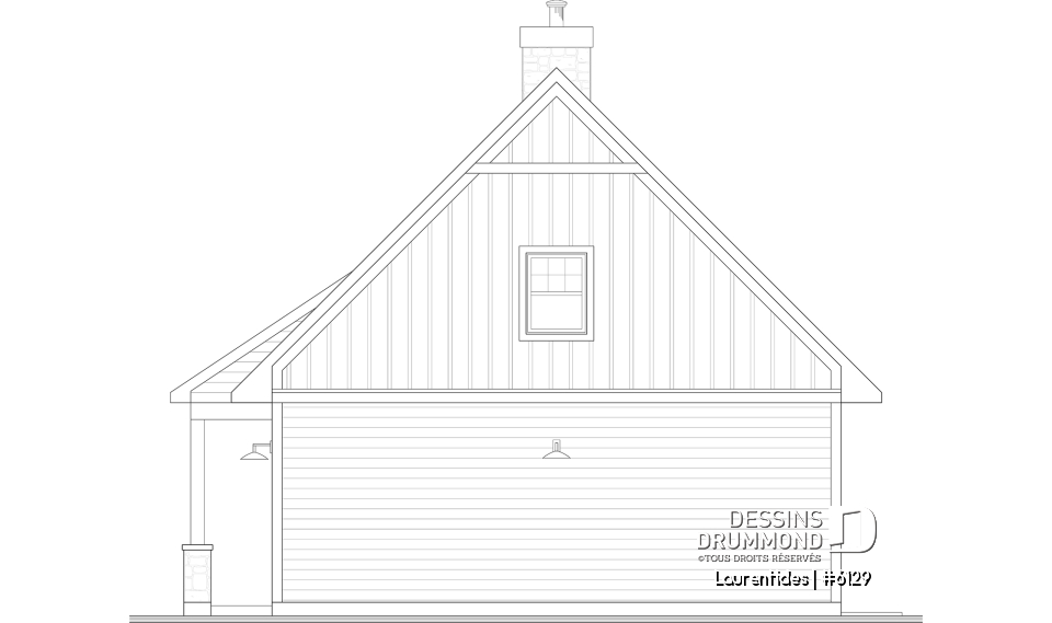 Élévation avant - Laurentides