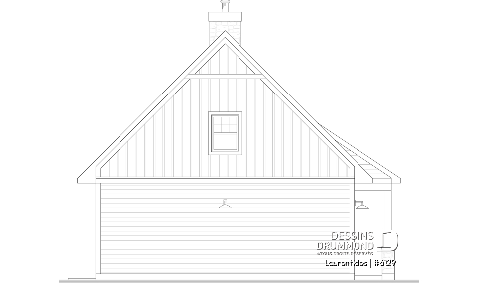 Élévation avant - Laurentides