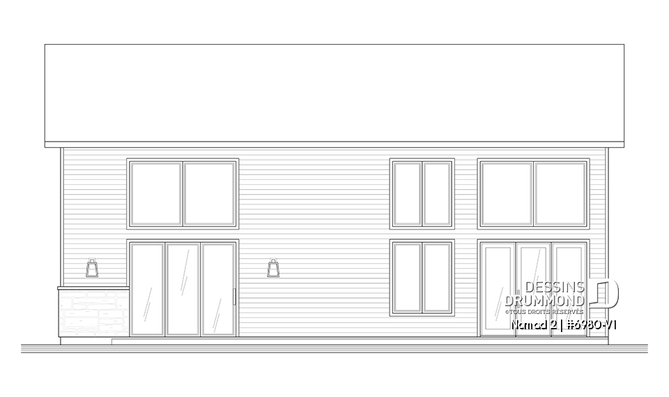 Élévation arrière - Nomad 2