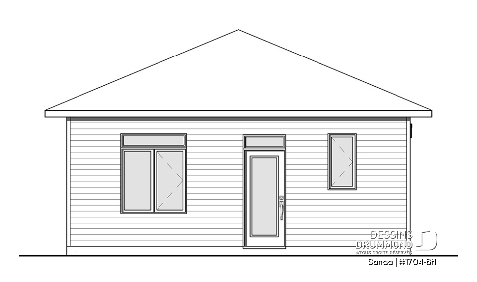 Élévation arrière - Sanaa