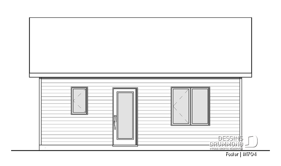 Élévation arrière - Foster