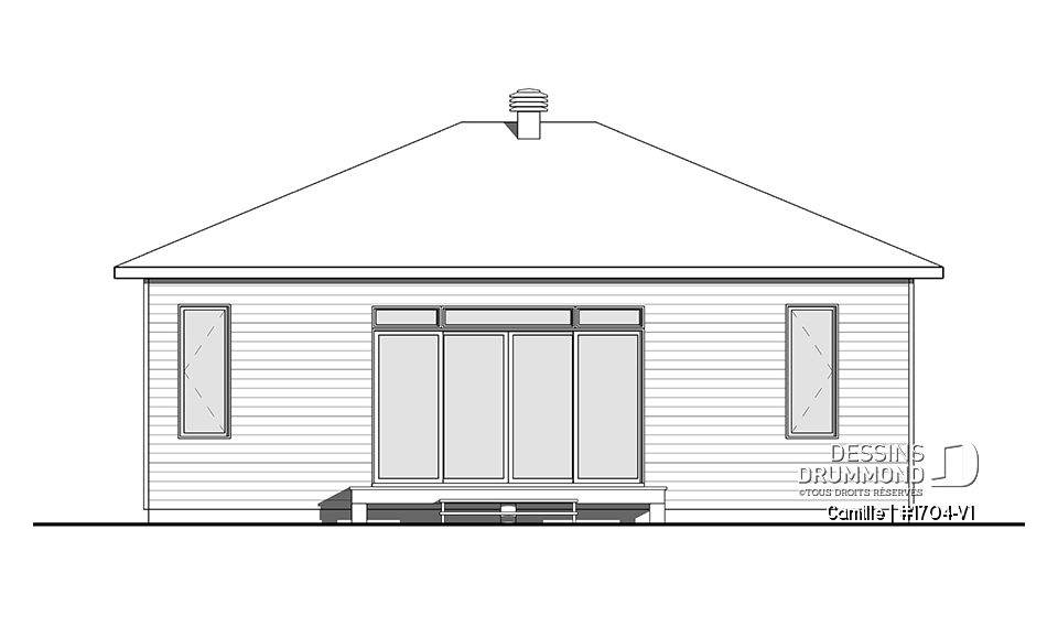 Élévation arrière - Camille