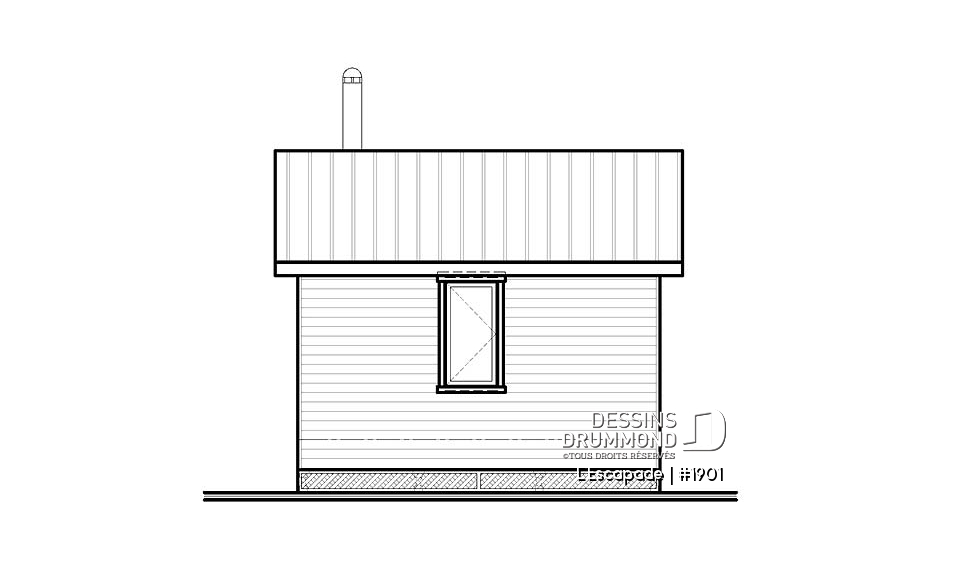 Élévation arrière - L'Escapade