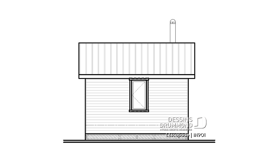 Élévation arrière - L'Escapade