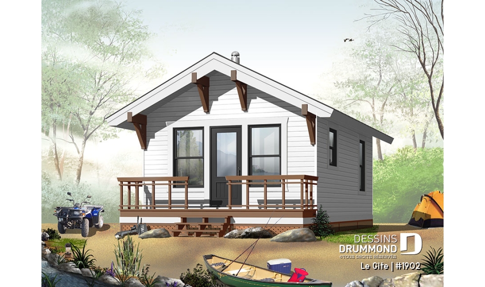 Version couleur no. 3 - Vue avant - Le Gîte