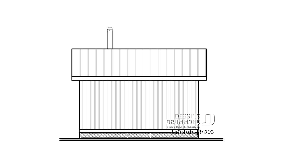 Élévation arrière - La Retraite