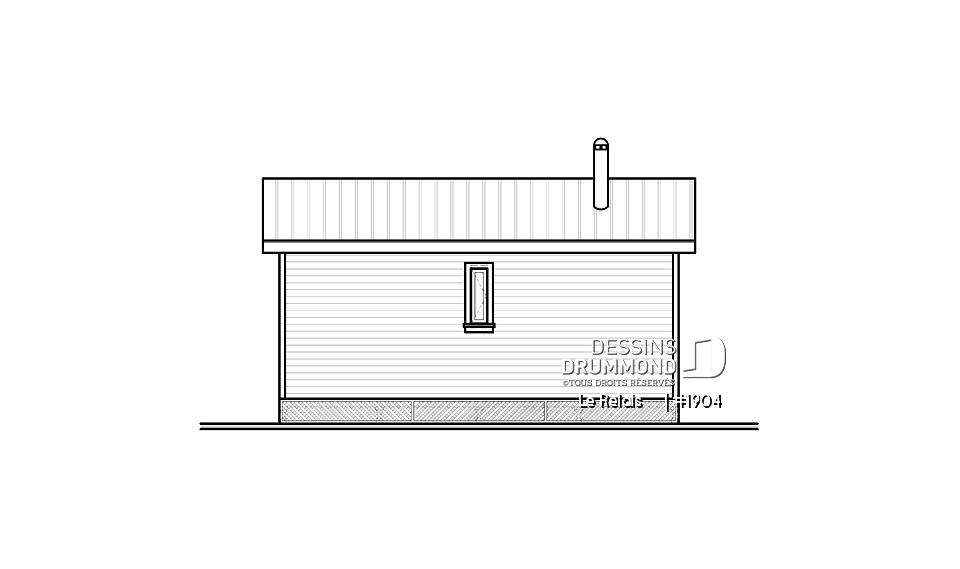 Élévation arrière - Le Relais    