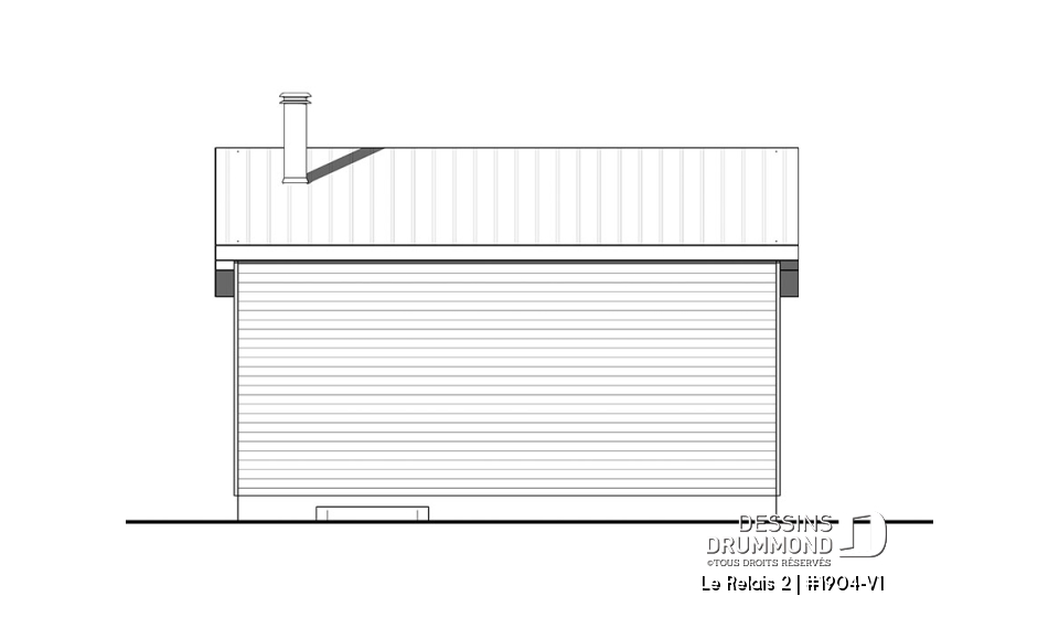 Élévation arrière - Le Relais 2
