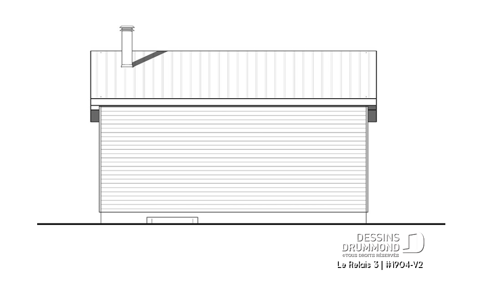 Élévation arrière - Le Relais 3