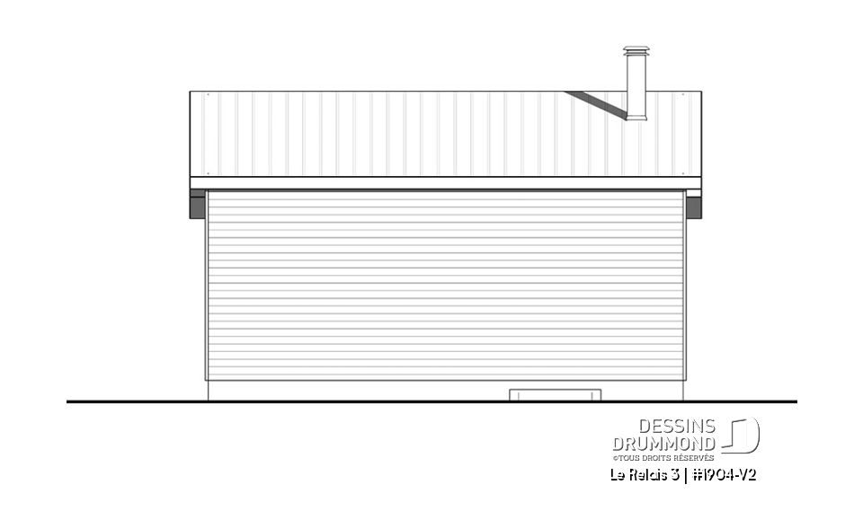 Élévation arrière - Le Relais 3